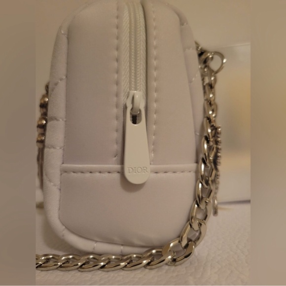 Dior Beauty cross-stitch Patterned white  Pouch - Picture 6 of 10